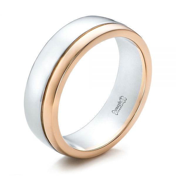 Buy Stunning Platinum and Rose Gold Finger Ring Online | ORRA