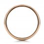  14K Gold And 14k Rose Gold Custom Two-tone Men's Band - Front View -  100825 - Thumbnail