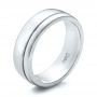  Platinum And Platinum Platinum And Platinum Custom Two-tone Men's Band - Three-Quarter View -  100825 - Thumbnail