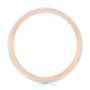 14k Rose Gold And 18K Gold 14k Rose Gold And 18K Gold Custom Two-tone Men's Diamond Wedding Band - Front View -  104291 - Thumbnail