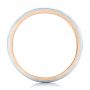  Platinum And 14k Rose Gold Custom Two-tone Men's Wedding Band - Front View -  102417 - Thumbnail