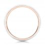 14k Rose Gold And 14K Gold Custom Two-tone Men's Wedding Band - Front View -  102467 - Thumbnail