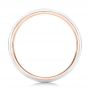 14k Rose Gold And 14K Gold Custom Two-tone Men's Wedding Band - Front View -  102467 - Thumbnail