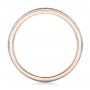 18k Rose Gold And 14K Gold 18k Rose Gold And 14K Gold Custom Two-tone Men's Wedding Band - Front View -  102970 - Thumbnail