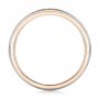 18k Rose Gold And 14K Gold 18k Rose Gold And 14K Gold Custom Two-tone Men's Wedding Band - Front View -  102970 - Thumbnail