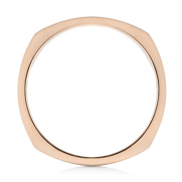 14k Rose Gold And 14K Gold 14k Rose Gold And 14K Gold Custom Two-tone Men's Wedding Band - Front View - 103842