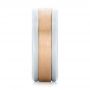  18K Gold And 14k Rose Gold 18K Gold And 14k Rose Gold Custom Two-tone Men's Wedding Band - Side View -  102961 - Thumbnail