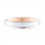 14k Rose Gold And 18K Gold 14k Rose Gold And 18K Gold Custom Two-tone Men's Wedding Band - Top View -  102467 - Thumbnail