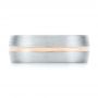  Platinum And 14k Rose Gold Platinum And 14k Rose Gold Custom Two-tone Men's Wedding Band - Top View -  103290 - Thumbnail