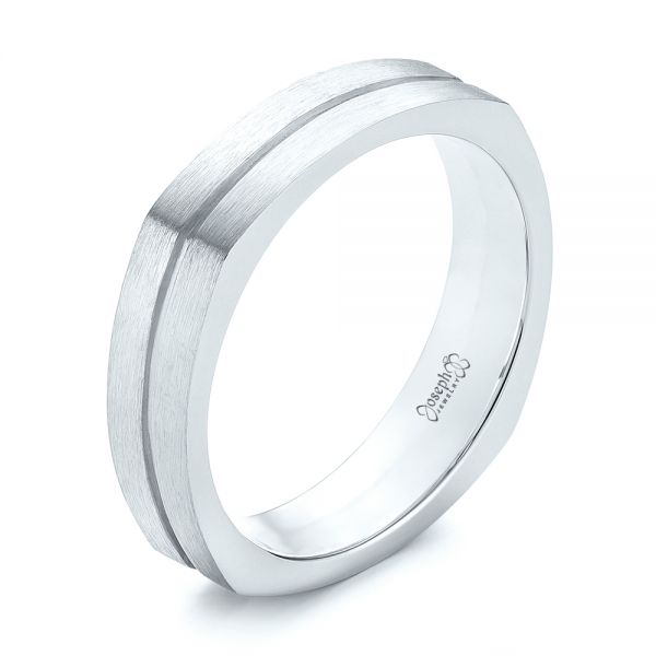 Custom Two-Tone Men's Wedding Band - Image