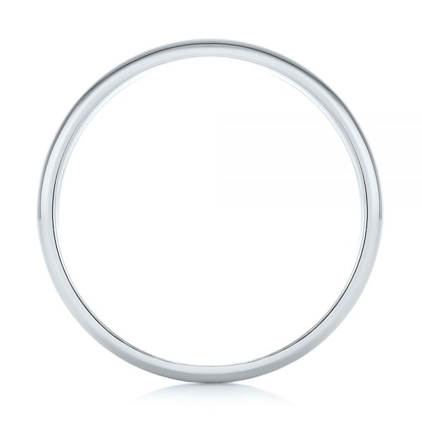 14K Gold And 14k White Gold 14K Gold And 14k White Gold Custom Two-tone Men's Wedding Band - Front View - 102961