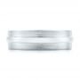  Platinum And 14K Gold Platinum And 14K Gold Custom Two-tone Men's Wedding Band - Top View -  102970 - Thumbnail