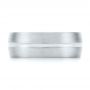  14K Gold And Platinum 14K Gold And Platinum Custom Two-tone Men's Wedding Band - Top View -  103290 - Thumbnail