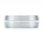  14K Gold And 14k White Gold 14K Gold And 14k White Gold Custom Two-tone Men's Wedding Band - Top View -  103290 - Thumbnail