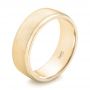 14k Yellow Gold And 14K Gold 14k Yellow Gold And 14K Gold Custom Two-tone Men's Wedding Band - Three-Quarter View -  102999 - Thumbnail