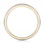 14k Yellow Gold And Platinum 14k Yellow Gold And Platinum Custom Two-tone Men's Wedding Band - Front View -  102970 - Thumbnail