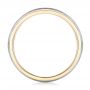 14k Yellow Gold And 18K Gold 14k Yellow Gold And 18K Gold Custom Two-tone Men's Wedding Band - Front View -  102970 - Thumbnail