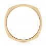 18k Yellow Gold And 18K Gold 18k Yellow Gold And 18K Gold Custom Two-tone Men's Wedding Band - Front View -  103842 - Thumbnail