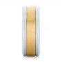  Platinum And 14k Yellow Gold Platinum And 14k Yellow Gold Custom Two-tone Men's Wedding Band - Side View -  102961 - Thumbnail