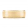 14k Yellow Gold And 18K Gold 14k Yellow Gold And 18K Gold Custom Two-tone Men's Wedding Band - Top View -  102999 - Thumbnail