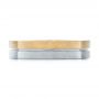 14k Yellow Gold And Platinum 14k Yellow Gold And Platinum Custom Two-tone Men's Wedding Band - Top View -  103842 - Thumbnail