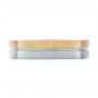 14k Yellow Gold And 14K Gold Custom Two-tone Men's Wedding Band - Top View -  103842 - Thumbnail