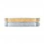 14k Yellow Gold And 18K Gold 14k Yellow Gold And 18K Gold Custom Two-tone Men's Wedding Band - Top View -  103842 - Thumbnail