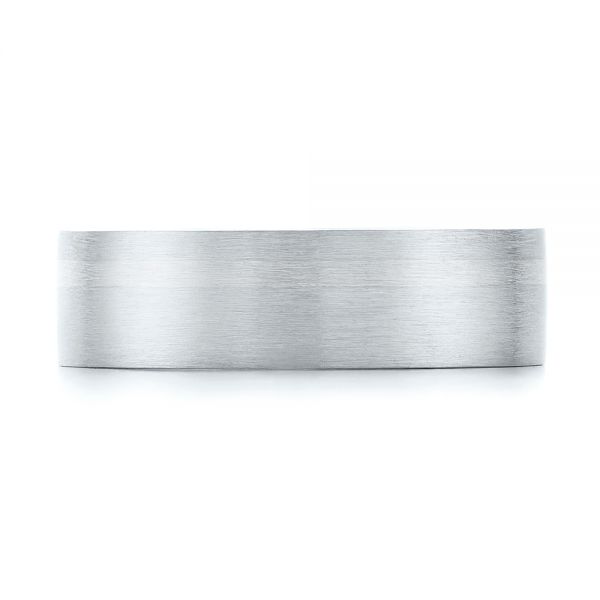  Platinum And Platinum Platinum And Platinum Custom Two-tone Men's Band - Top View -  103225