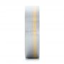  Platinum And 18k Yellow Gold Platinum And 18k Yellow Gold Custom Two-tone Men's Band - Side View -  103225 - Thumbnail