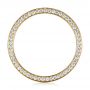 18k Yellow Gold And 14K Gold 18k Yellow Gold And 14K Gold Custom Two-tone Diamond Men's Band - Front View -  103347 - Thumbnail