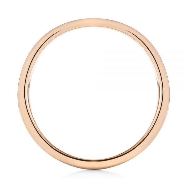  14K Gold And 18k Rose Gold 14K Gold And 18k Rose Gold Custom Two-tone Wedding Band - Front View -  103589