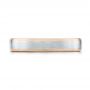 Platinum And 14k Rose Gold Custom Two-tone Wedding Band - Top View -  103589 - Thumbnail