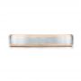  Platinum And 18k Rose Gold Platinum And 18k Rose Gold Custom Two-tone Wedding Band - Top View -  103589 - Thumbnail