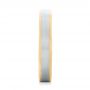  Platinum And 14k Yellow Gold Platinum And 14k Yellow Gold Custom Two-tone Wedding Band - Side View -  103589 - Thumbnail