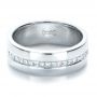  Platinum Platinum Custom Diamond Men's Wedding Band - Flat View -  1306 - Thumbnail