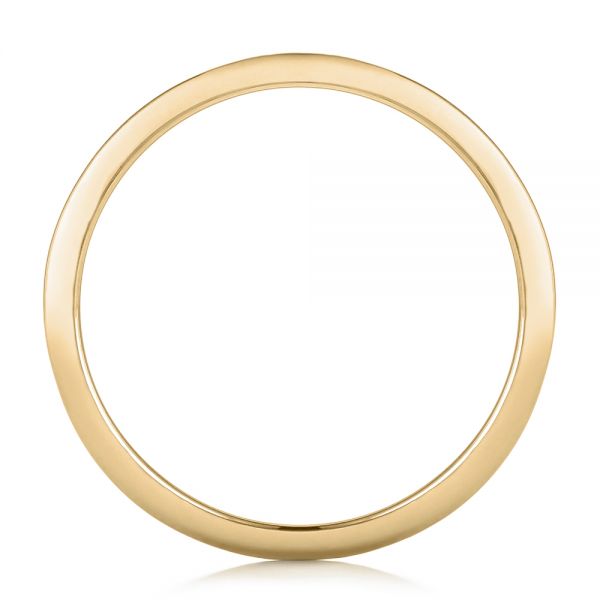 18k Yellow Gold And 14K Gold 18k Yellow Gold And 14K Gold Custom Mokume Men's Wedding Band - Front View - 102310