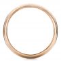 18k Rose Gold 18k Rose Gold Custom Brushed And Polished Men's Wedding Band - Front View -  100582 - Thumbnail