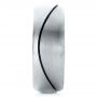 14k White Gold 14k White Gold Custom Brushed And Polished Men's Wedding Band - Side View -  100582 - Thumbnail