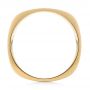  14K Gold 14K Gold Custom Square Men's Band - Front View -  103497 - Thumbnail