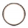 Damascus Steel Wedding Band - Front View -  102938 - Thumbnail