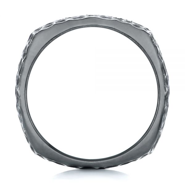14K Gold Diamond Men's Band - Front View - 102792