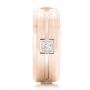 18k Rose Gold 18k Rose Gold Diamond Wedding Band - Side View -  102373 - Thumbnail