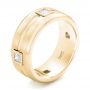 14k Yellow Gold 14k Yellow Gold Diamond Wedding Band - Three-Quarter View -  102373 - Thumbnail