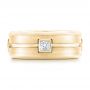 18k Yellow Gold 18k Yellow Gold Diamond Wedding Band - Top View -  102373 - Thumbnail