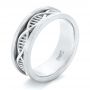  Platinum And 14K Gold Platinum And 14K Gold Double Helix Two-tone Wedding Band - Three-Quarter View -  102384 - Thumbnail