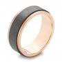 Tungsten Men's Wedding Band - Three-Quarter View -  103882 - Thumbnail