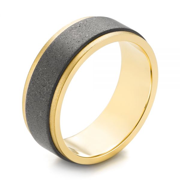 Yellow Gold Tungsten Wedding Ringyellow Gold Tungsten 