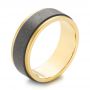 Tungsten Men's Wedding Band - Three-Quarter View -  103881 - Thumbnail