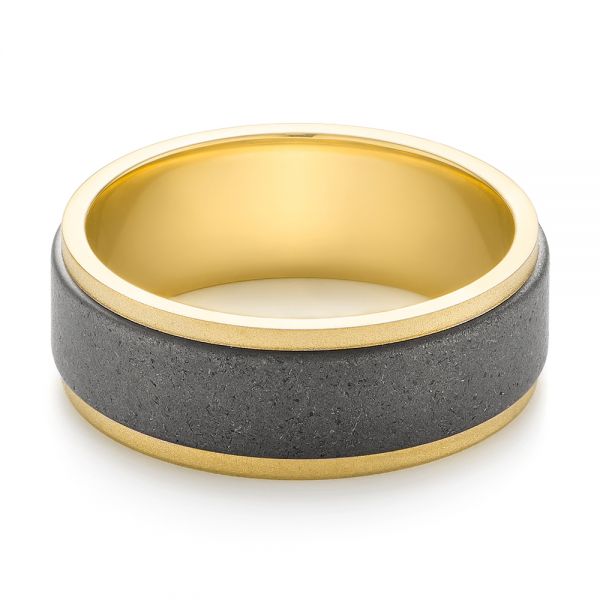 Tungsten Men's Wedding Band - Flat View -  103881