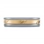 Grey Tungsten Men's Wedding Ring - Top View -  103924 - Thumbnail